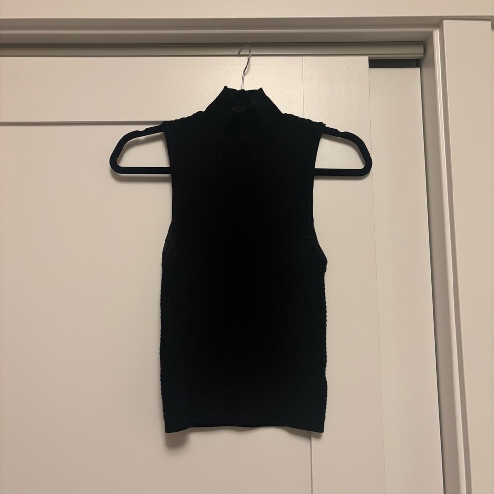 Alice + Olivia Black Sweater Tank Top
